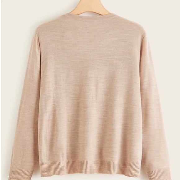 SHEIN Pearl Detail Sweater - Picture 2 of 3